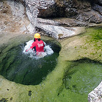 Jump in eine Gumpe