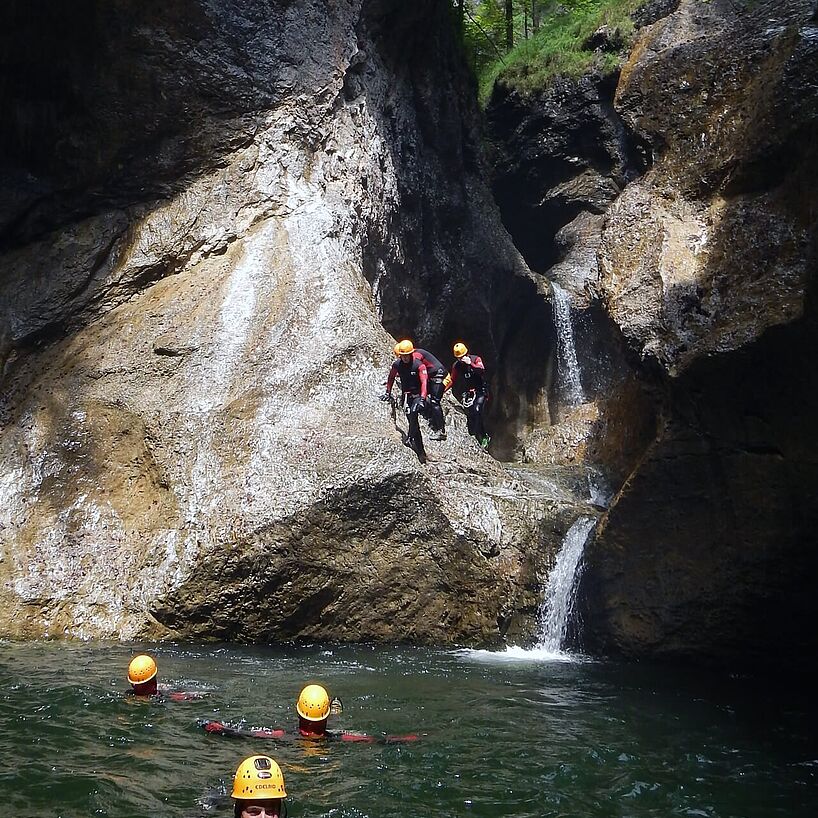 tiefer Kolk in der Strubklamm