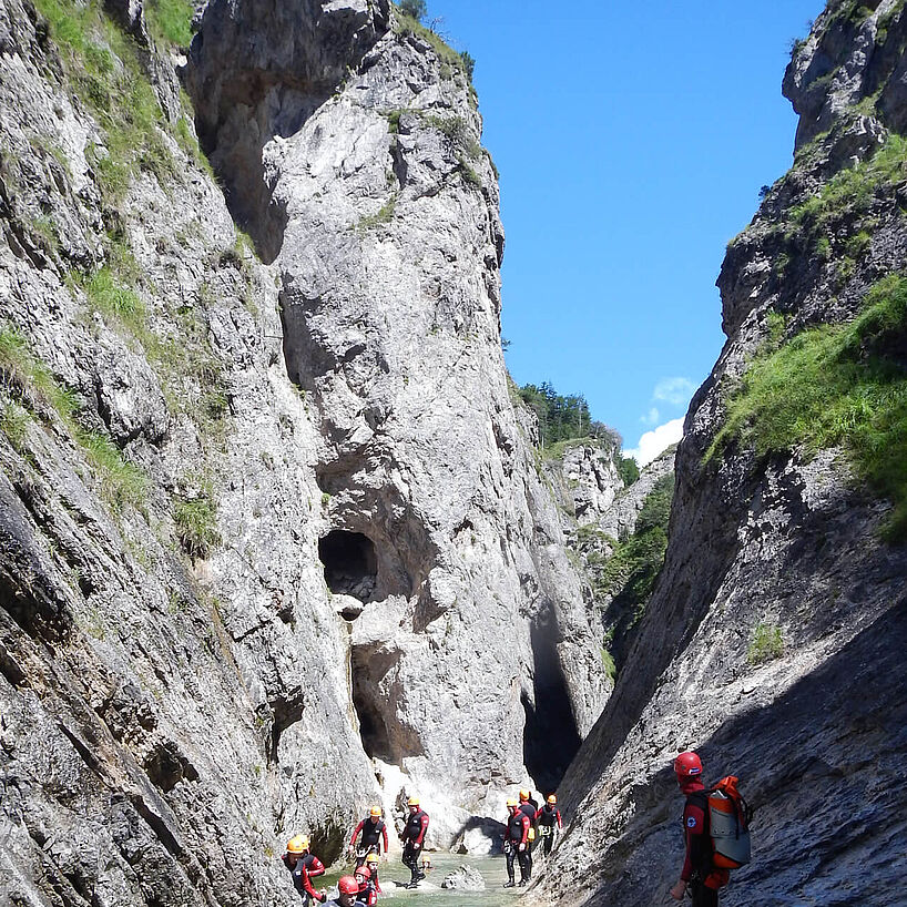 breiter Bereich in der Strubklamm